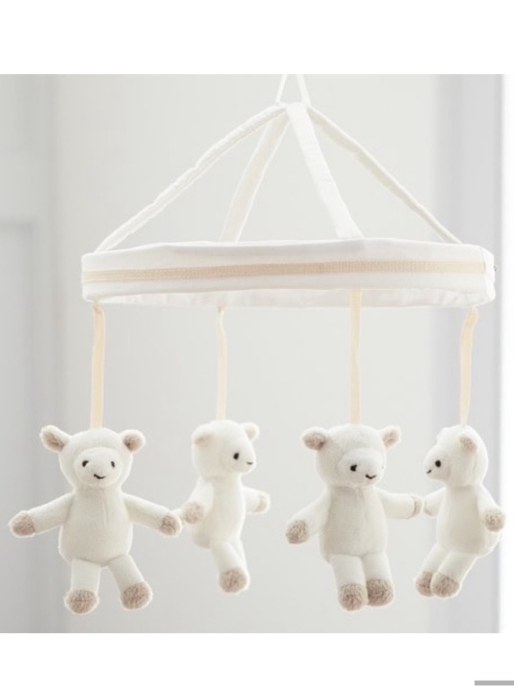 Pottery Barn Harper Lamb Musical Crib Mobile NIB